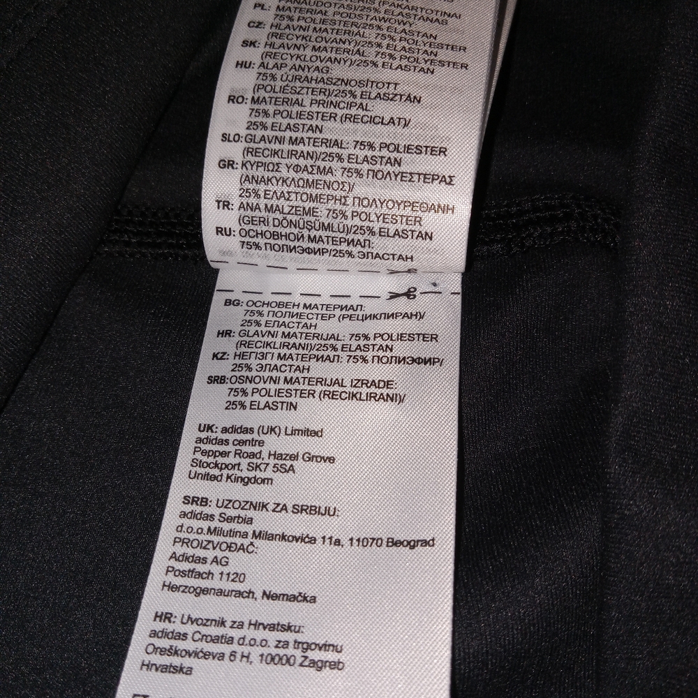 Adidas Zoe X Saldaba Black Double Knit Training Leggings Medium - Picture 2 of 12